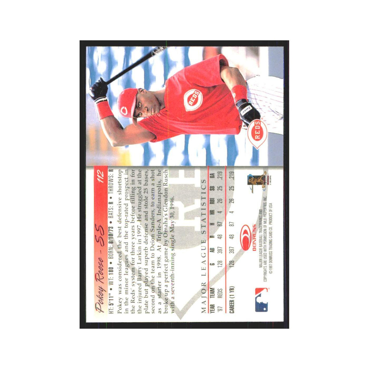 1998 Donruss Pokey Reese Reds #112