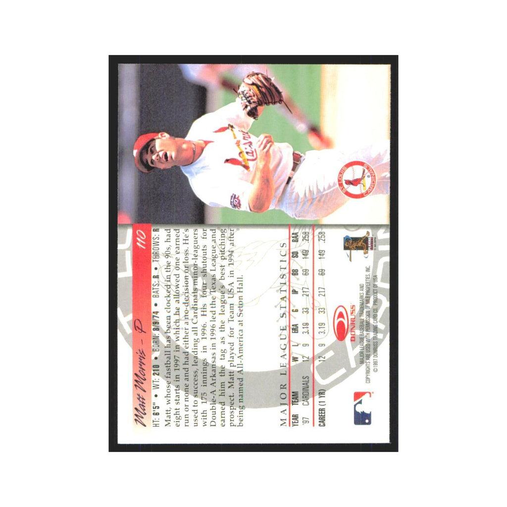 1998 Donruss Matt Morris Cardinals #110
