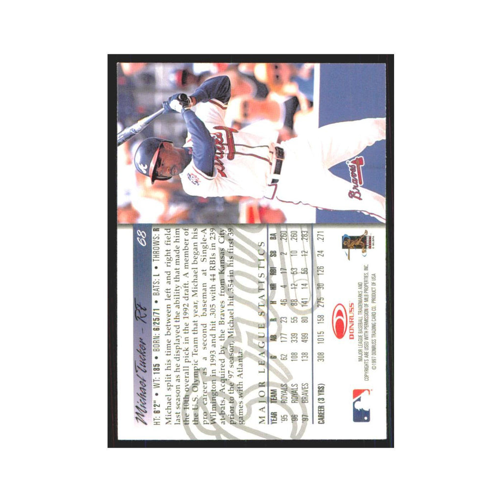 1998 Donruss Michael Tucker Braves #68