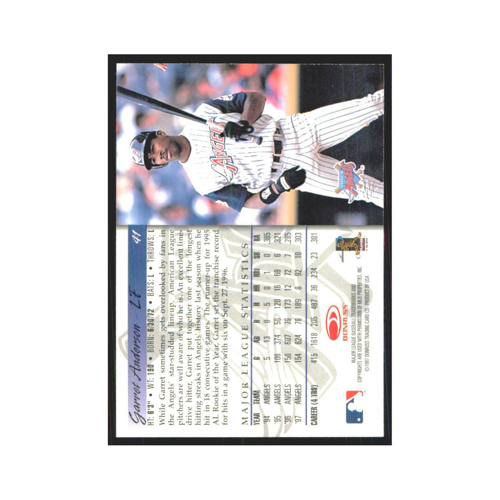1998 Donruss Garret Anderson Angels #41