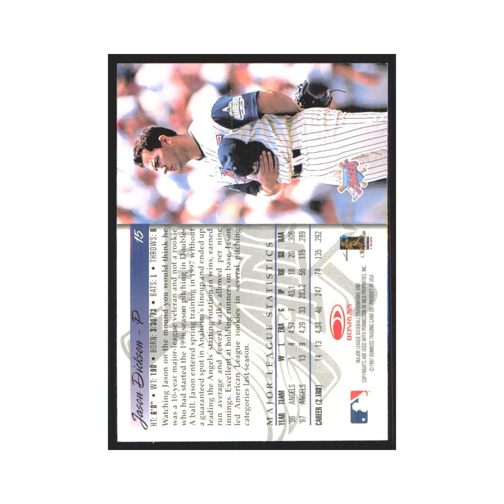 1998 Donruss Jason Dickson Angels #15