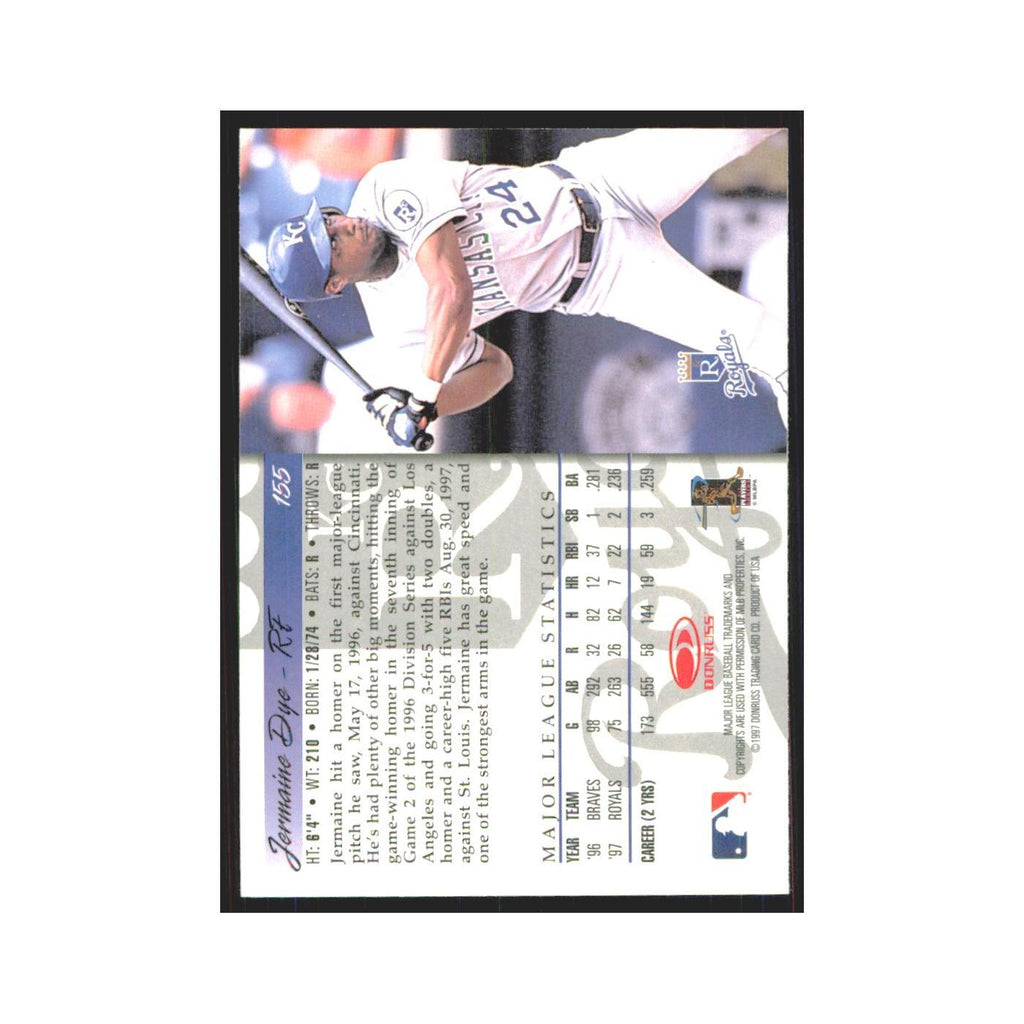 1998 Donruss Jermaine Dye Royals #155