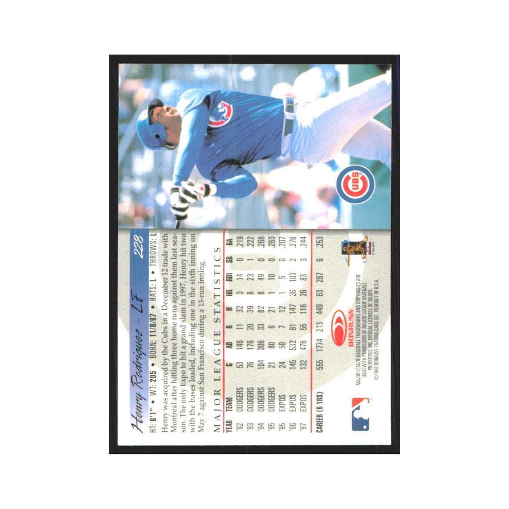 1998 Donruss Henry Rodriguez Cubs #228