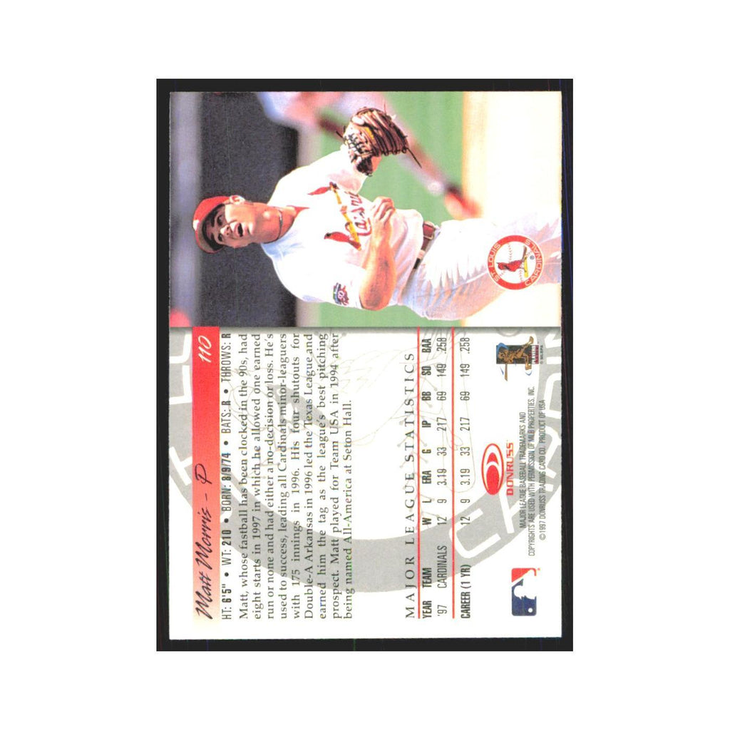 1998 Donruss Matt Morris Cardinals #110