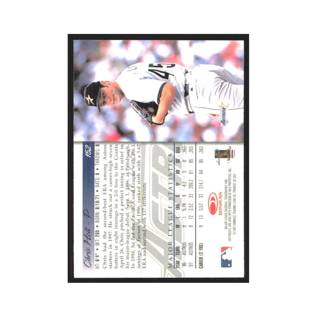1998 Donruss Chris Holt Astros #152