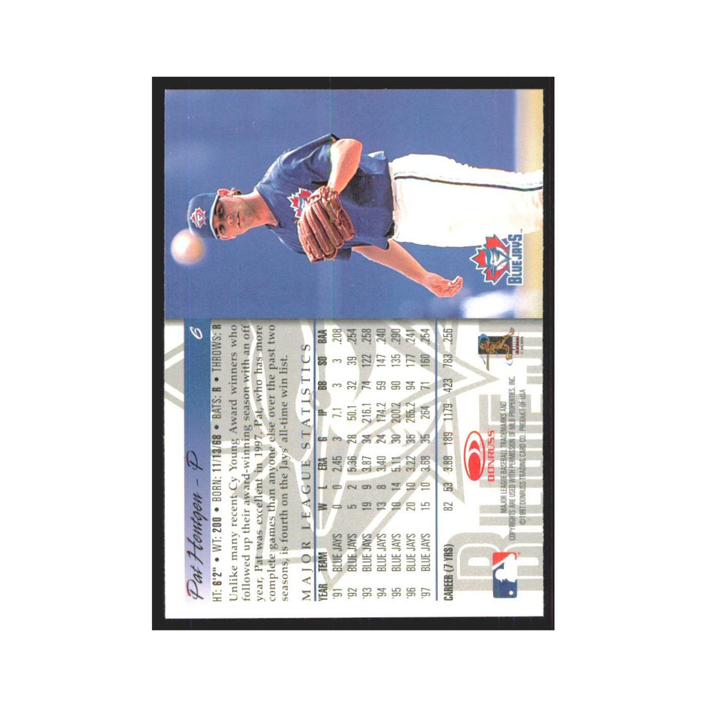 1998 Donruss Pat Hentgen Blue Jays #6