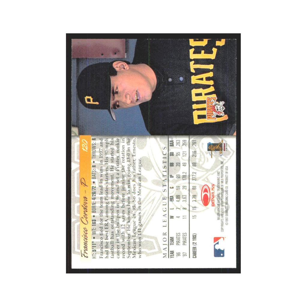1998 Donruss Francisco Cordova Pirates #120