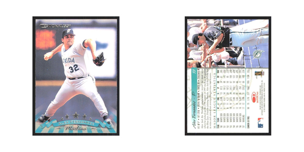 1998 Donruss Alex Fernandez Florida Marlins #73
