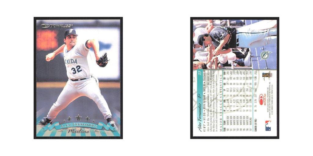 1998 Donruss Alex Fernandez Florida Marlins #73