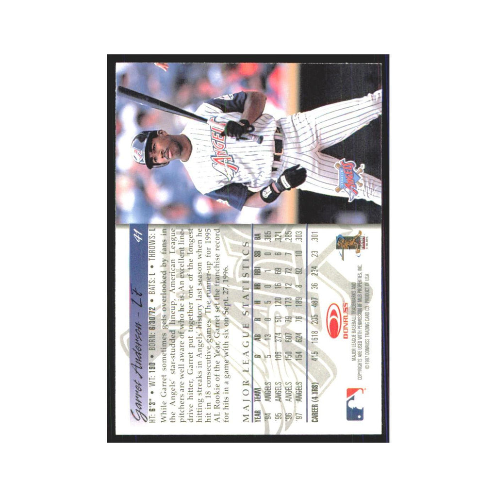 1998 Donruss Garret Anderson Angels #41