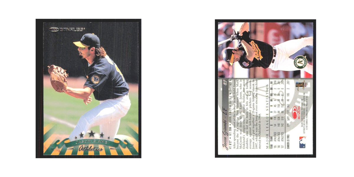 1998 Donruss Jason Giambi Athletics #87