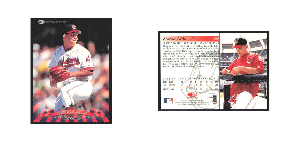 1998 Donruss Bartolo Colon Indians #109
