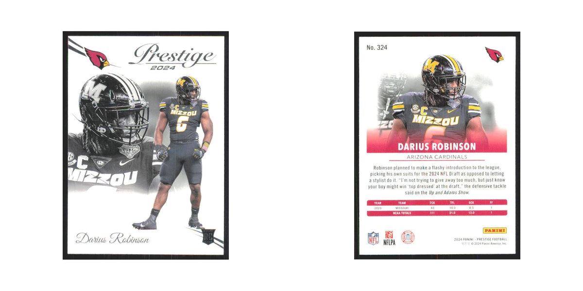 2024 Panini Prestige Darius Robinson RC Cardinals #324