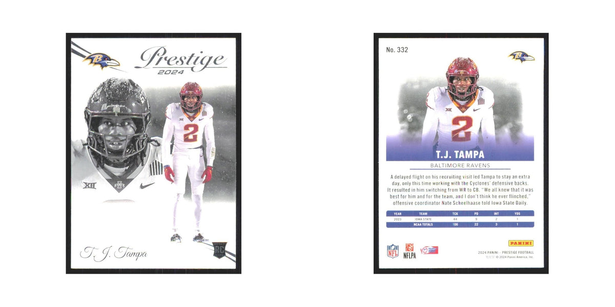 2024 Panini Prestige T.J. Tampa RC Ravens #332