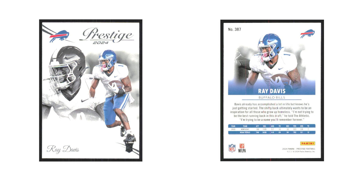 2024 Panini Prestige Ray Davis RC Bills #387