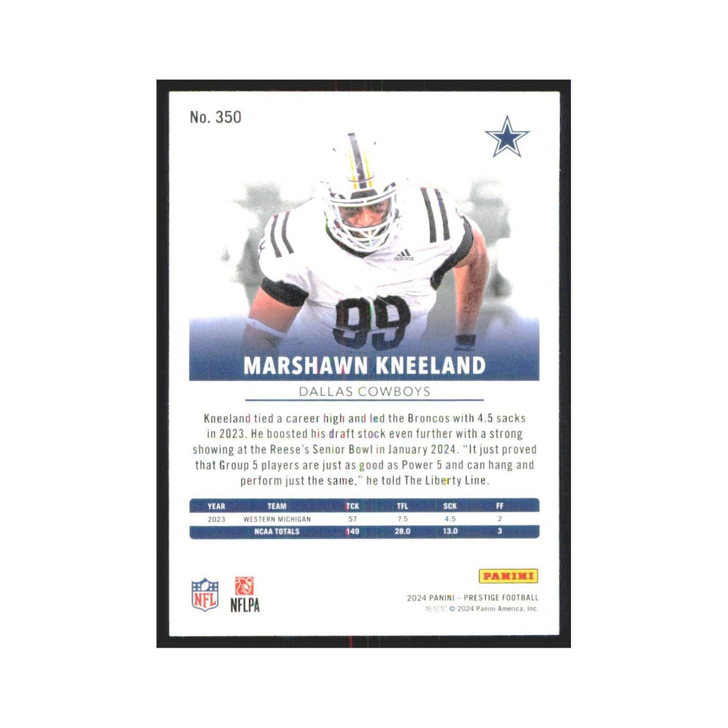 2024 Panini Prestige Marshawn Kneeland RC Cowboys #350