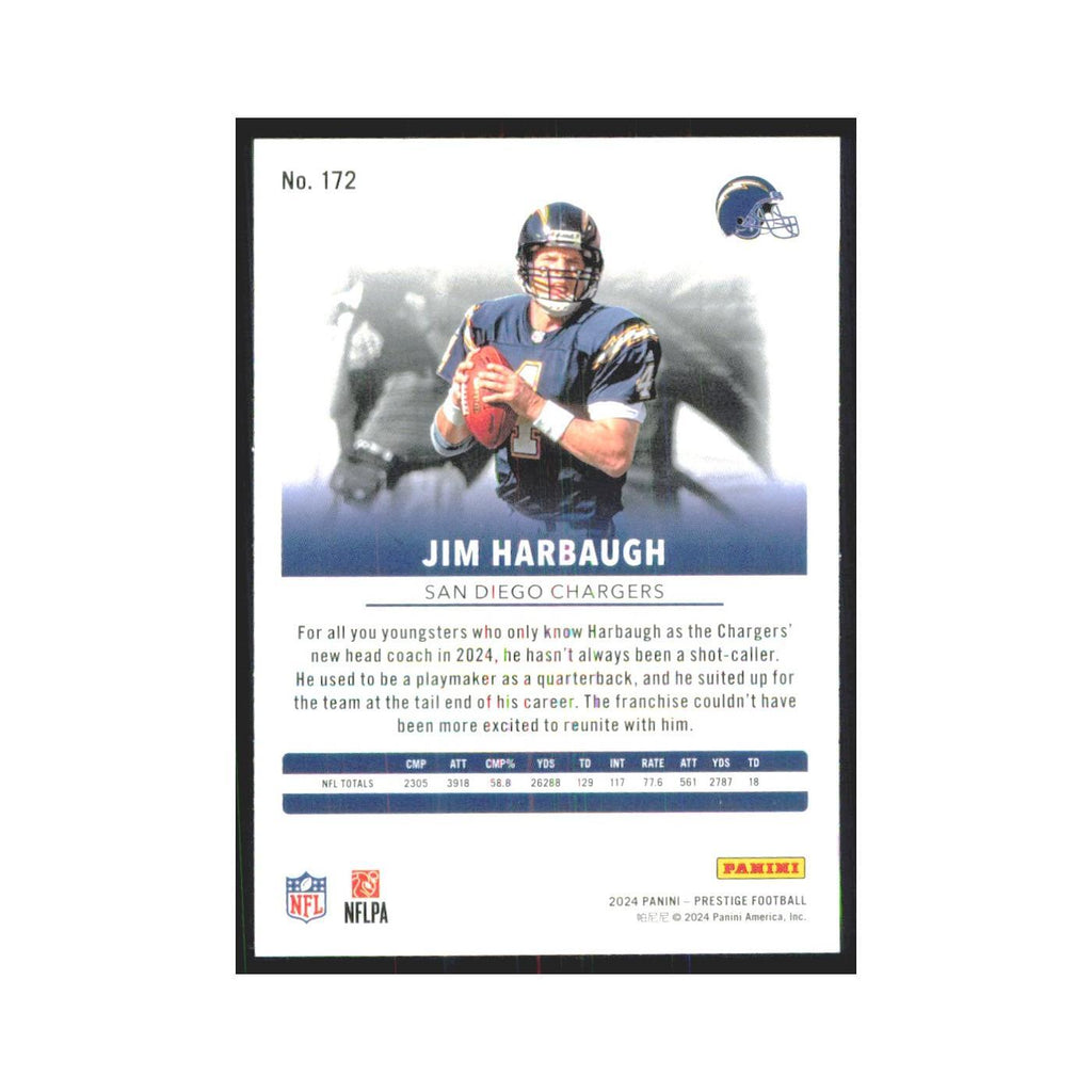 2024 Panini Prestige Jim Harbaugh San Diego Chargers #172