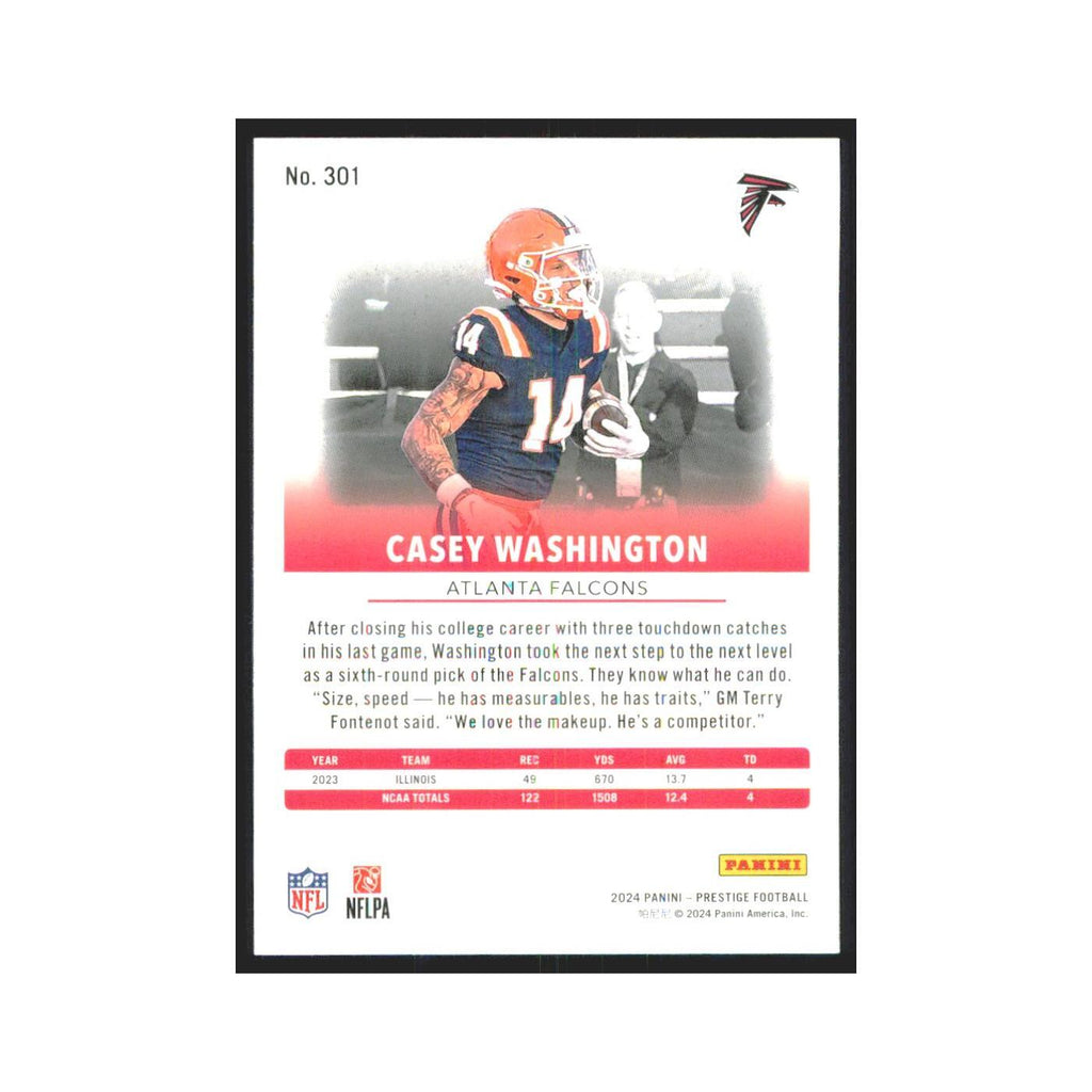 2024 Panini Prestige Casey Washington RC Falcons #301