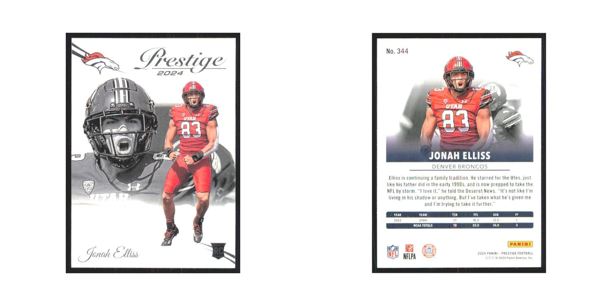 2024 Panini Prestige Jonah Elliss RC Broncos #344