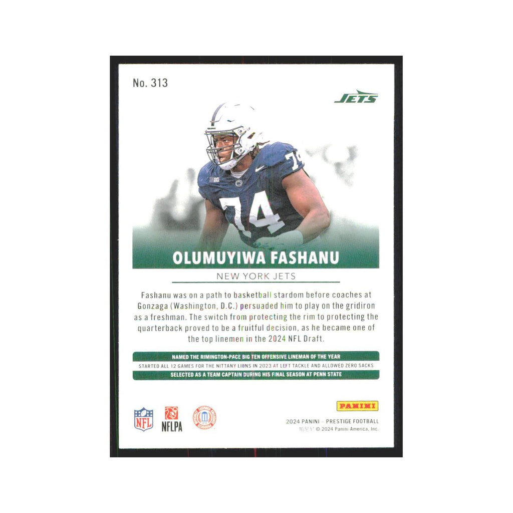 2024 Panini Prestige Olumuyiwa Fashanu Jets #313