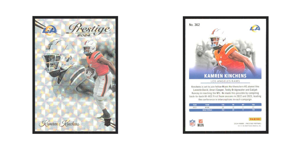 2024 Panini Prestige Kamren Kinchens Rams #362