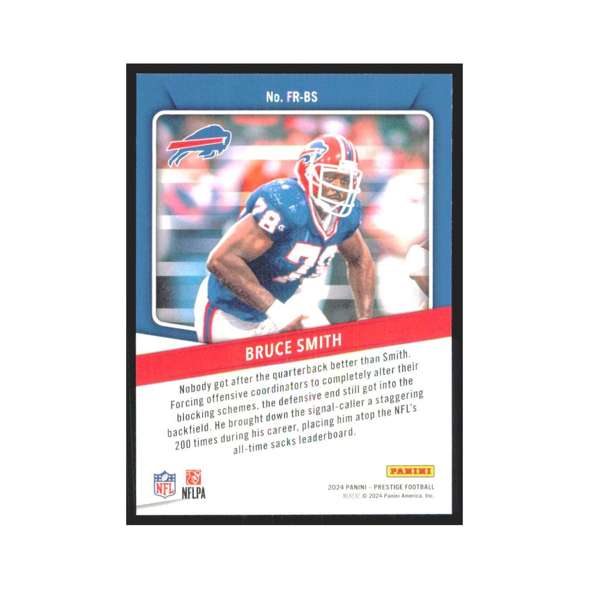 2024 Panini Prestige Bruce Smith Bills #FR-BS