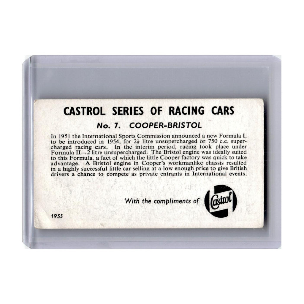 Cooper-Bristol 1955 Castrol Series Racing Cars #7 EX