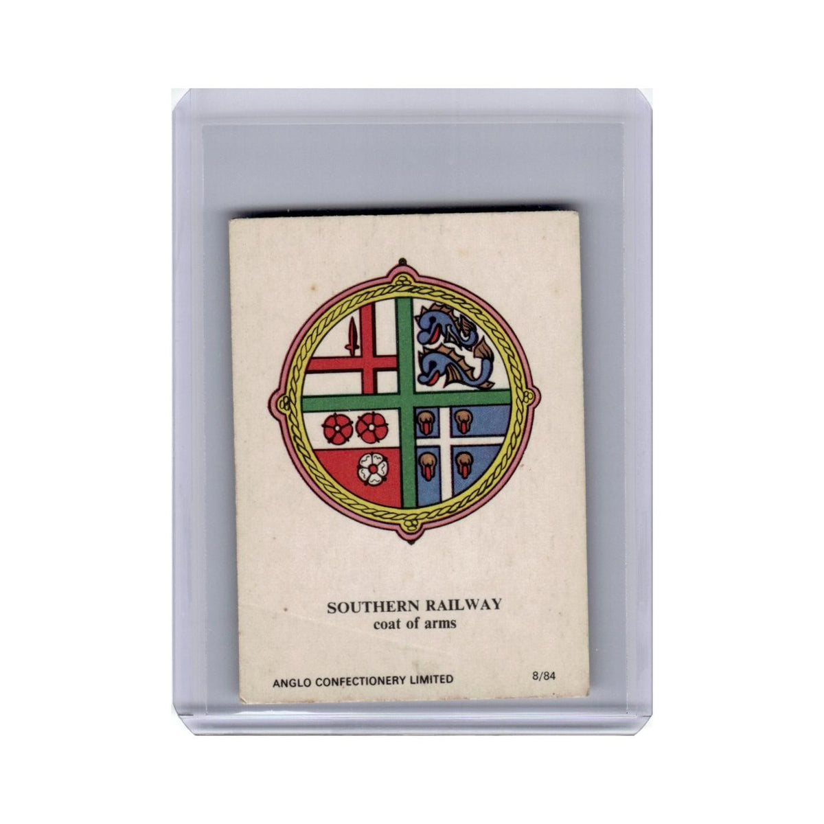 Southern Railway Coat of Arms 1974 Anglo Confectionery #8/84 EX