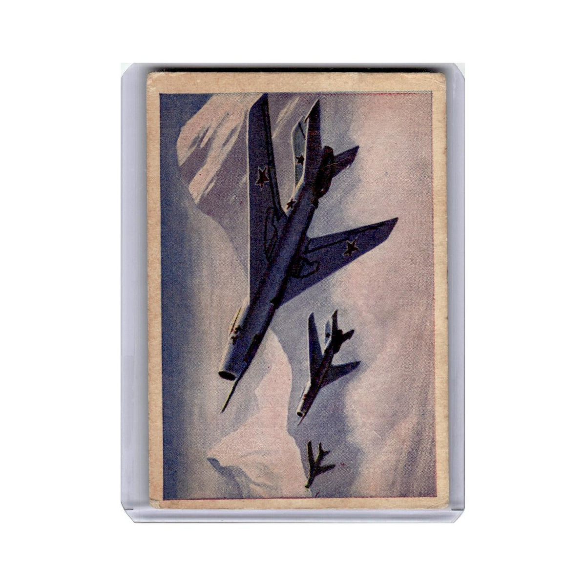 Mikoyan Fitter 1958 Cardmaster Jet Aircraft World #43 EX