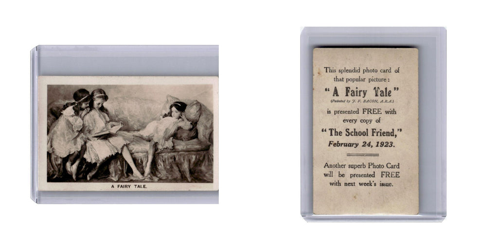 A Fairy Tale 1923 The School Friend Photo Card EX
