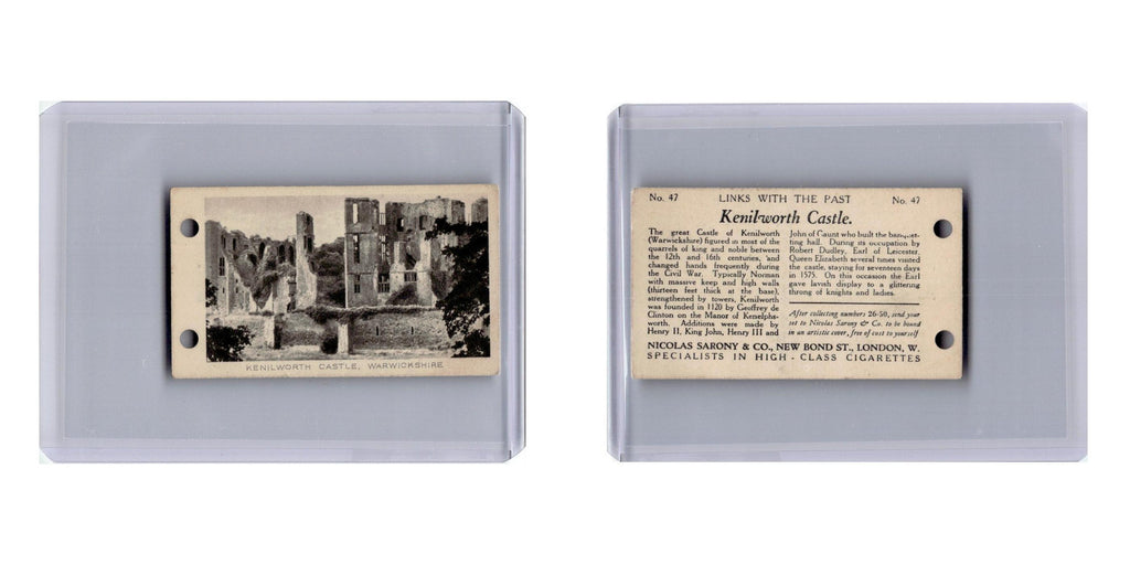 Kenilworth Castle 1927 Nicolas Sarony Links With the Past #47 X