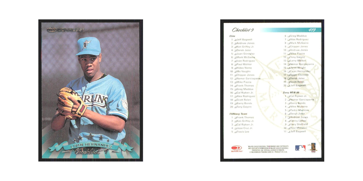 1998 Donruss Livan Hernandez Florida Marlins #419