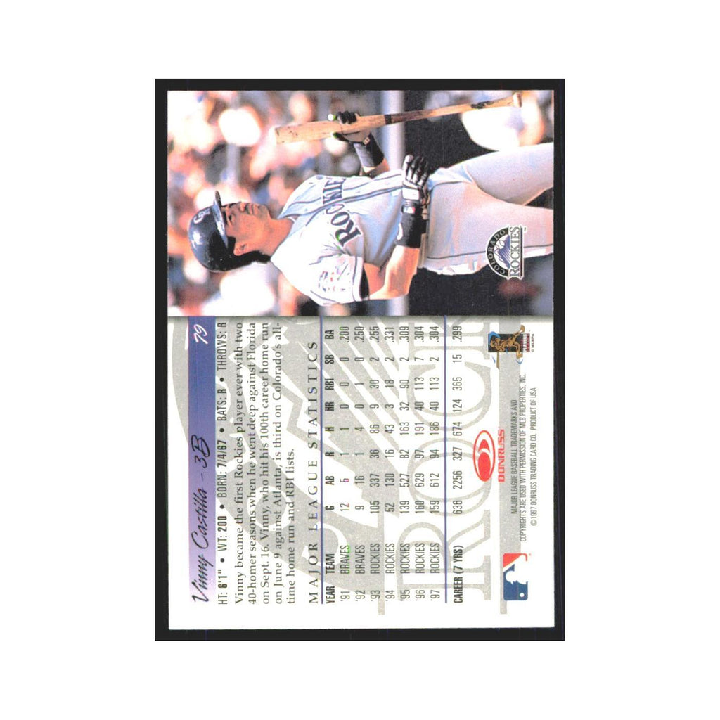 1998 Donruss Vinny Castilla Rockies #79