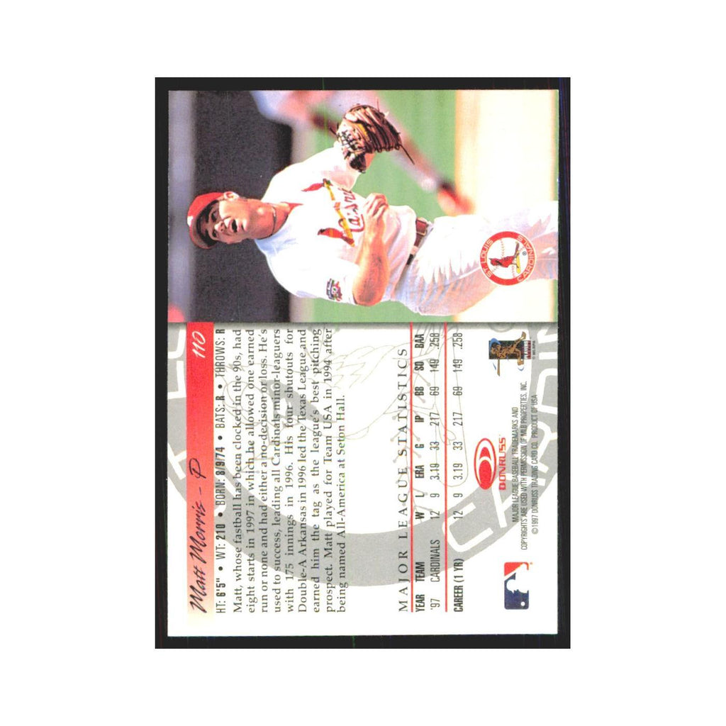 1998 Donruss Matt Morris Cardinals #110