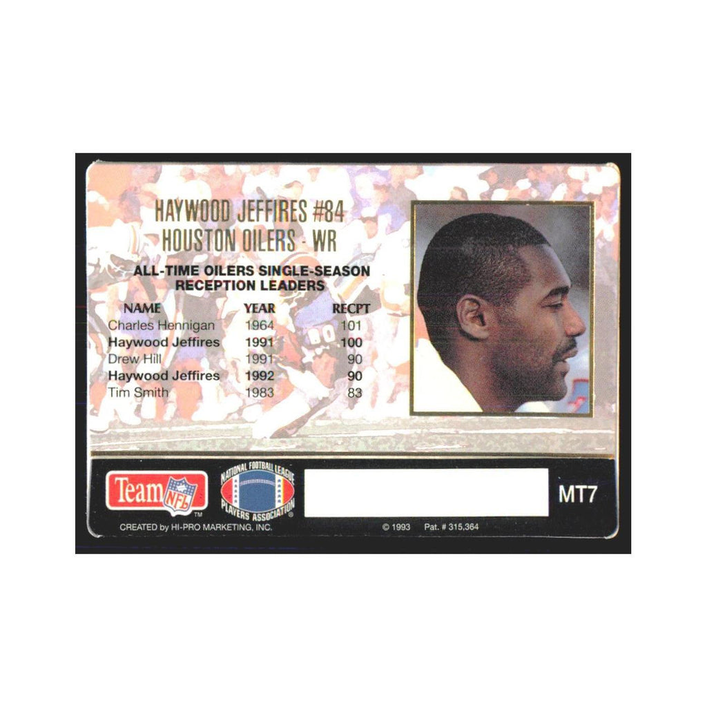 1993 Action Packed Haywood Jeffires Houston Oilers #MT7