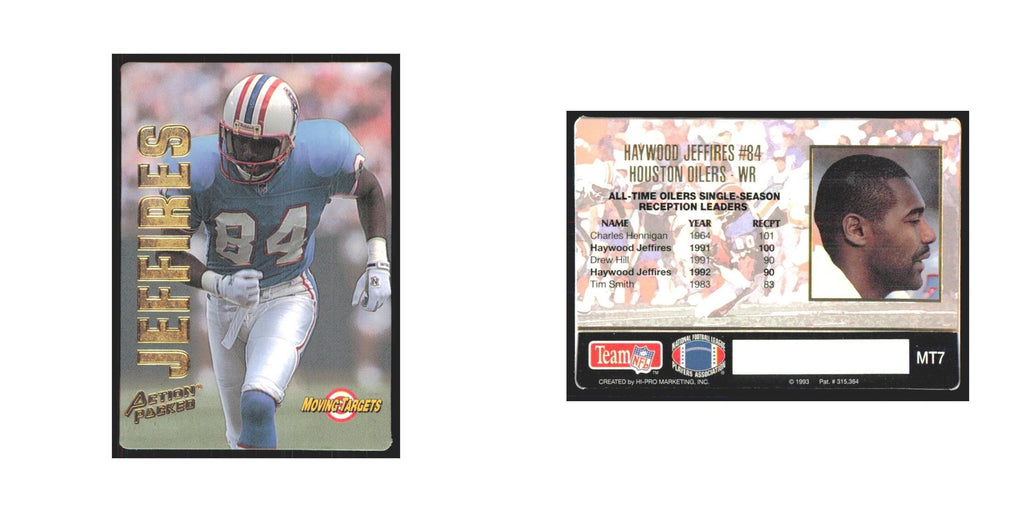 1993 Action Packed Haywood Jeffires Houston Oilers #MT7