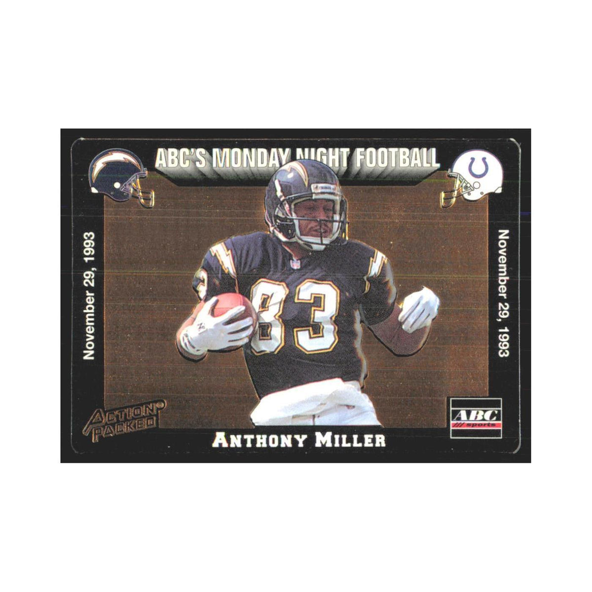 1993 Action Packed Anthony Miller San Diego Chargers #53