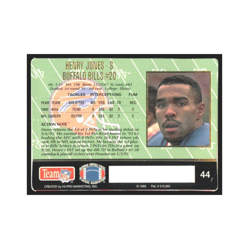 1993 Action Packed Henry Jones Bills #44