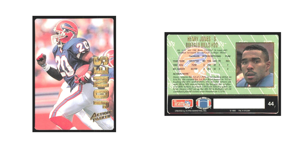 1993 Action Packed Henry Jones Bills #44