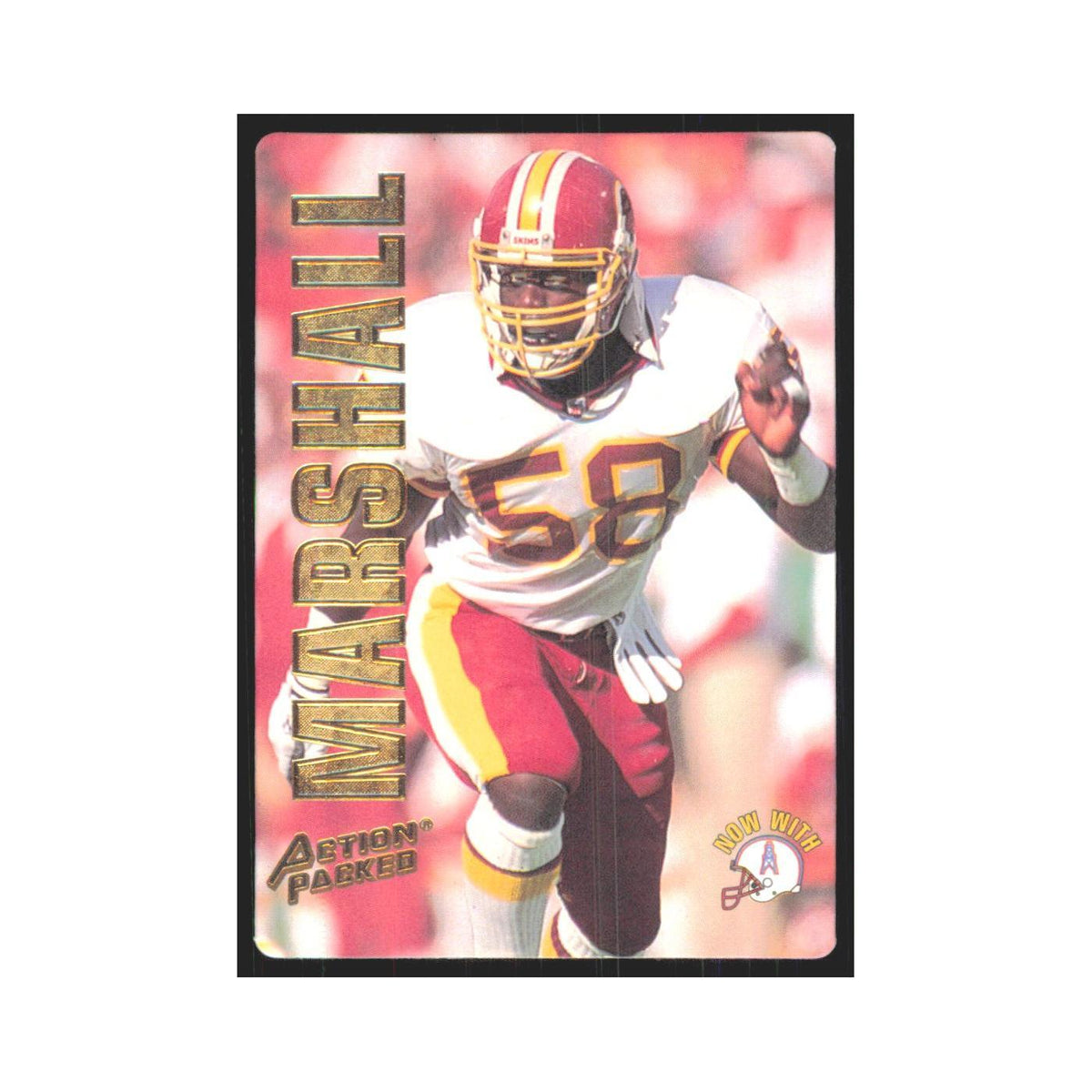 1993 Action Packed Wilber Marshall Houston Oilers #162