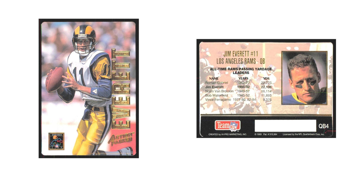 1993 Action Packed Jim Everett Rams #QB4