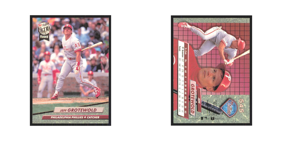 1992 Fleer Ultra Jeff Grotewold RC Phillies #545