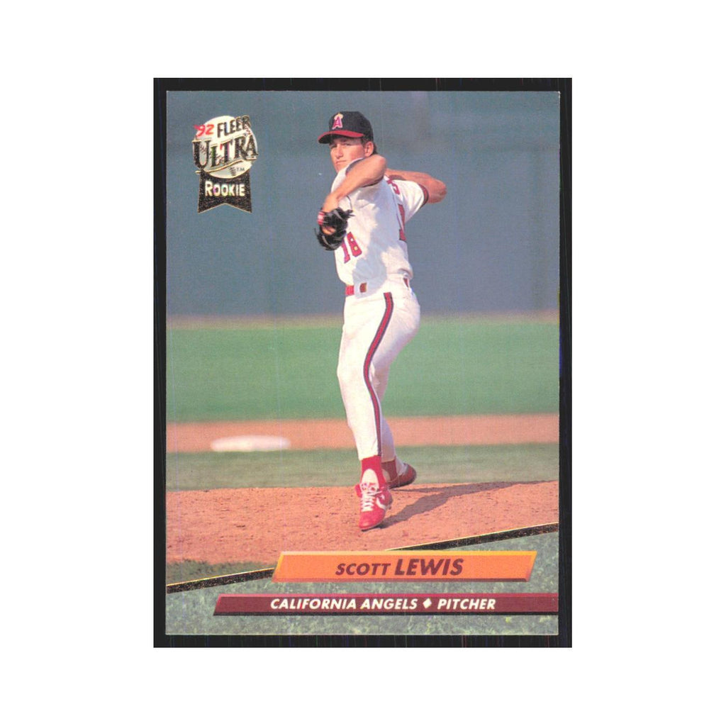 1992 Fleer Ultra Scott Lewis RC Angels #328