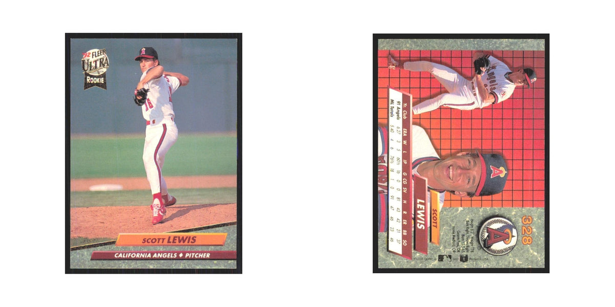 1992 Fleer Ultra Scott Lewis RC Angels #328
