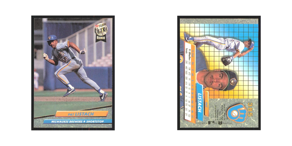 1992 Fleer Ultra Pat Listach RC Brewers #385