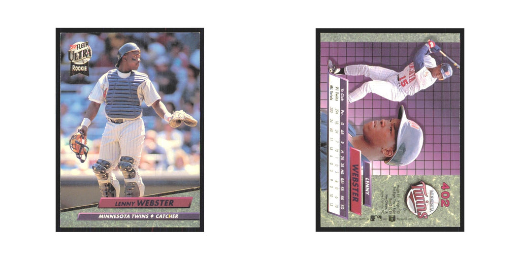 1992 Fleer Ultra Lenny Webster RC Twins #402