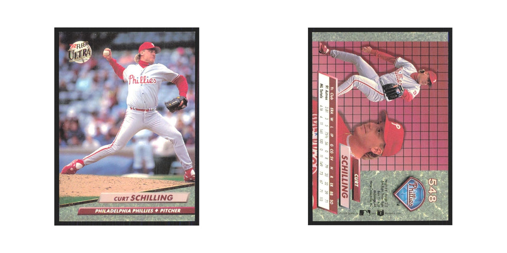 1992 Fleer Ultra Curt Schilling Phillies #548