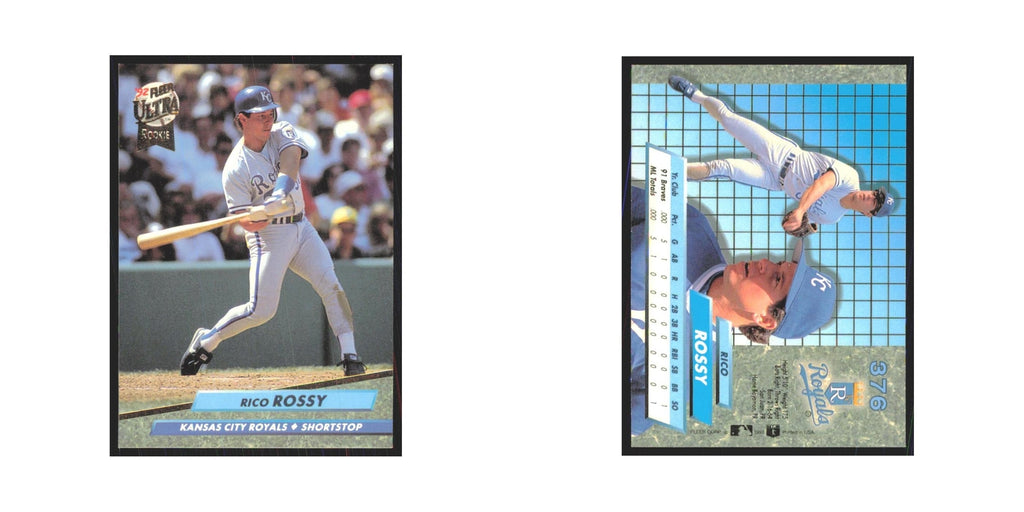 1992 Fleer Ultra Rico Rossy RC Royals #376