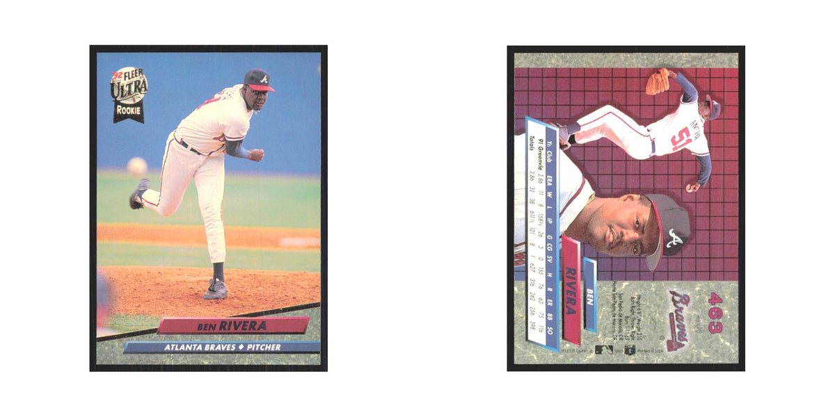 1992 Fleer Ultra Ben Rivera RC Braves #463