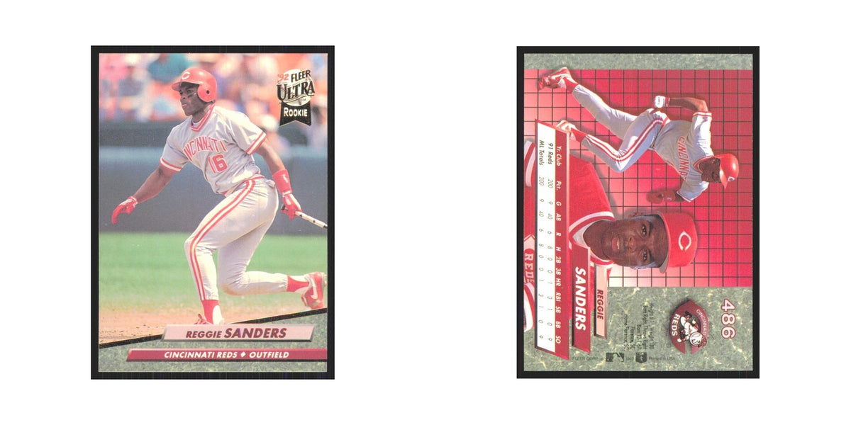 1992 Fleer Ultra Reggie Sanders RC Reds #486